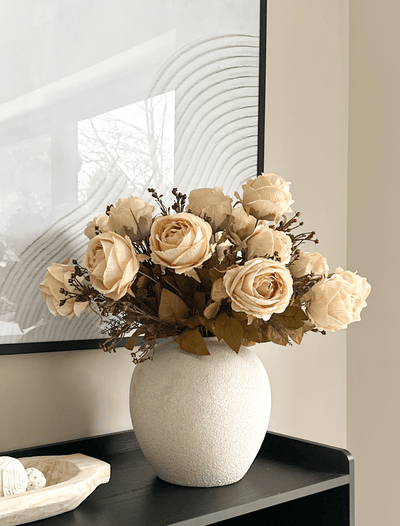 Zoe Ceramic Vase - Beige