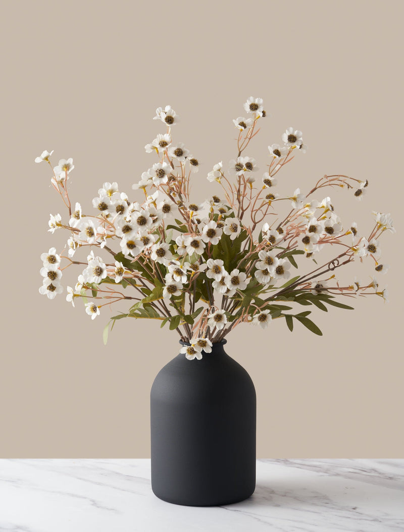 Faux Wax Flower - White (10 Stems)