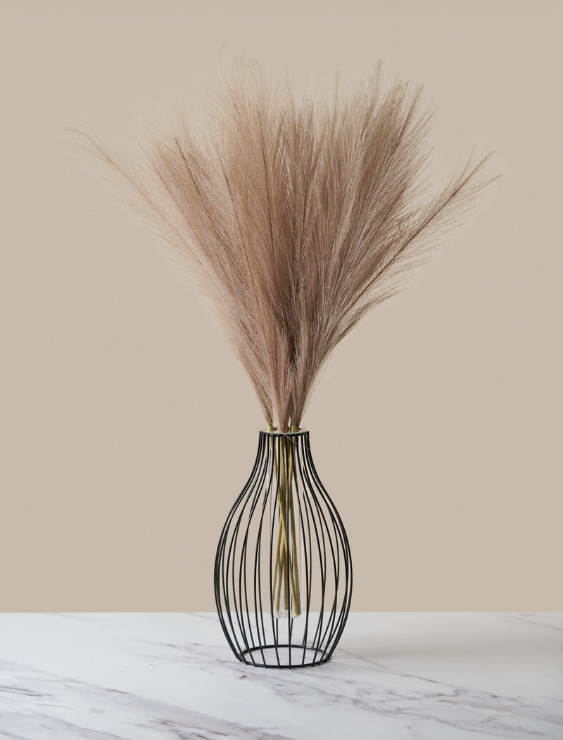 Faux Pampas Grass - Natural Rose - Limited Edition (5 Stems)