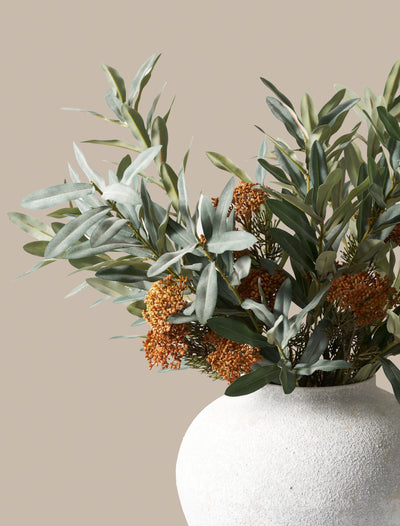 Faux Arrangement - Olive & Umber Berry