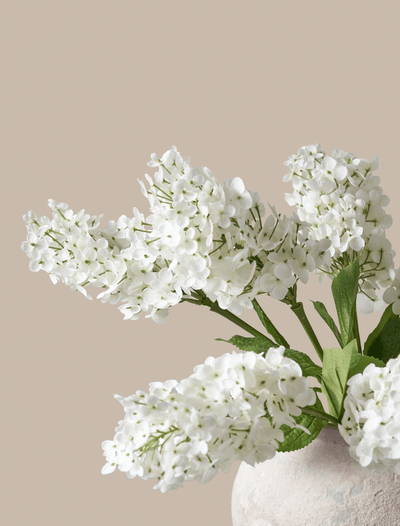 Faux Lilacs - White