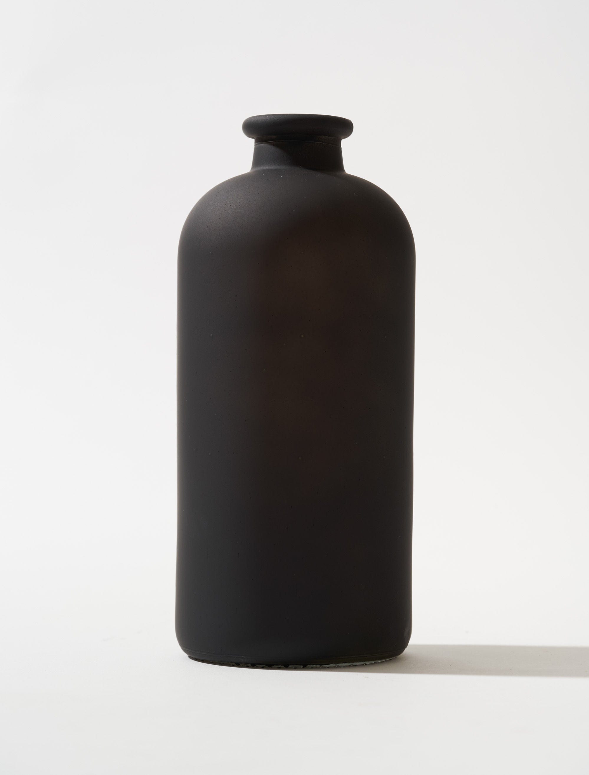 Aria Glass Vase - Matt Black – contempee