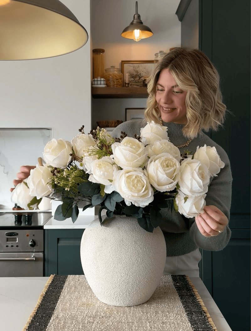 Zoe Keramik-Vase - Beige