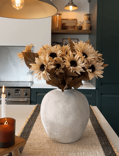 Falsche Herbstsonnenblume - Beige (3 Stiele/21 Sonnenblumen)