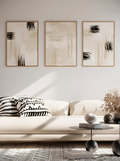 3 Prints Gallery Wall - 'Neutrale Tinten