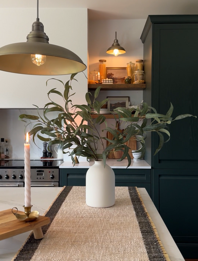 Faux wilg Eucalyptus - Groen (5 Stengels)