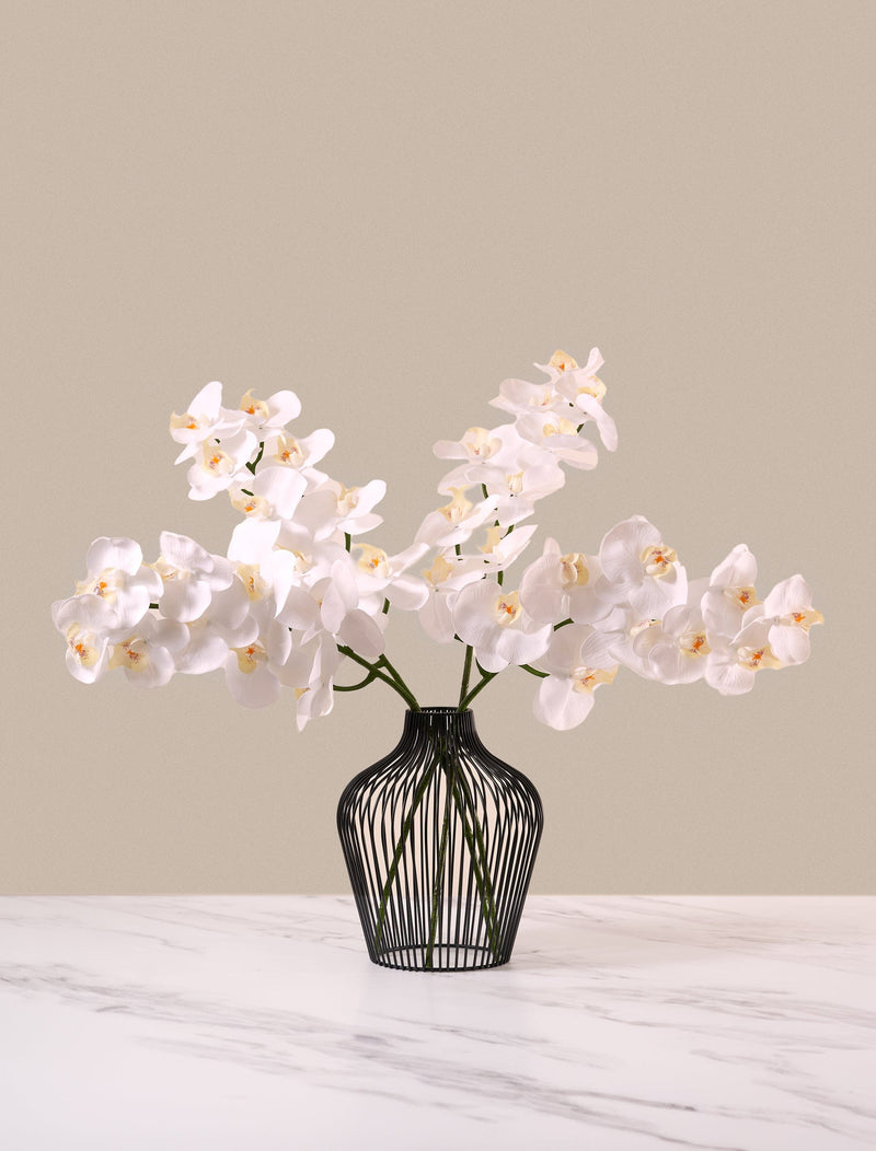 Faux orchidee - Wit (4 stelen)