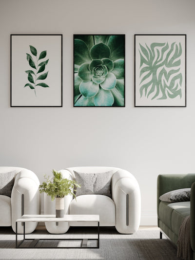 3 Prints Gallery Wall - 'Weide Groen