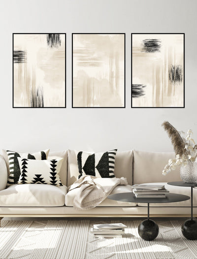 3 Prints Gallery Wall - 'Neutrale Tinten